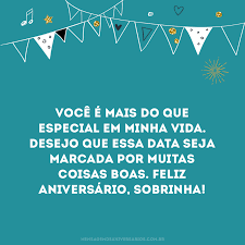 Mensagens De Aniversario Para Sobrinha Hoje o dia é dessa criança especial que vem crescendo tão rapidamente. mensagens de aniversario para sobrinha