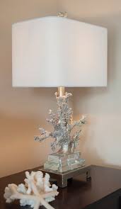 Silver Coral Table Lamp Coral Lamp Lamp Table Lamp