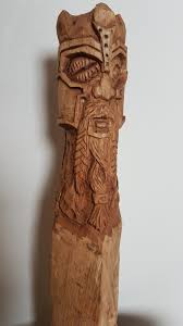For Sale On Esty Viking Wood Carving Made From Oak And Stained Carving Wood Carving Vikings