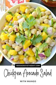 Chickpea Avocado Salad With Mango Recipe In 2020 Vegan Avocado Recipes Avocado Salad Recipes Avocado Salad