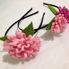 Kece Ile Hazirlanan Yaprak Ve Ciceklerle Bezenmis Tac Felt Kece Handmade Kendin Yap Sac Bandi Bebek Cicek Yaratici El Sanatlari