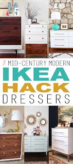 Made from solid pinewood, this dresser has clean. 7 Mid Century Modern Ikea Dresser Makeovers The Cottage Market