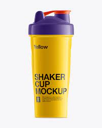 Download White Shaker Bottle Mockup In Cup Bowl Mockups On Yellow Images Object Mockups