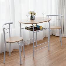 Enjoy free shipping on most stuff, even big stuff. Compact Breakfast Dining Table Set Bar Table 2 Chair Metal Frame Kitchen Home Uk Hw54057tn