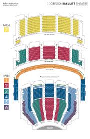 Seating Charts Oregon Ballet Theatre Portland Oregon