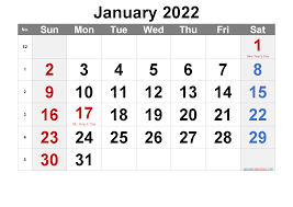 Free January 2022 Calendar Printable Free Printable 2021 Monthly Calendar With Holidays