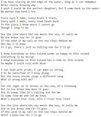 Cgif the wind in my sail on the sea stays behind me. How Far I Ll Go Lyrics Lyricswalls