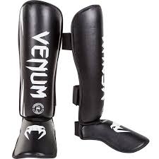 venum challenger standup shin guards black