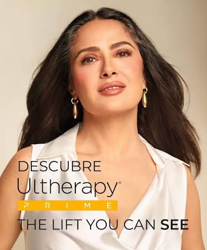 Salma Hayek Pinault ha encontrado el tratamiento ideal para mantener su piel firme, fresca y con un lifting natural, sin recurrir a la cirugía. ¿El secreto? Ultherapy *Resultados visibles en una sola