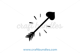 Download Heart Arrow Svg Cut File Craftbundles