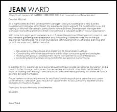 Business Development Manager Cover Letter Sample Cover Letter Templates Examples