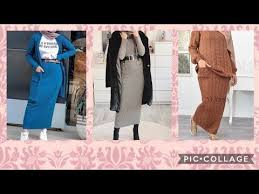 لشتاء ملابس تنسيقات فساتين صوف شتوية للمحجبات 2020 موديلات جديدة في غ Fashion Hijab Dress Dresses