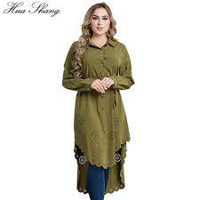 Plus Size 6xl High Low Hem Blouse Shirt Women Spring 2020 Long Sleeve  Hollow Out Floral Asymmetrical Loose Tops Blusas With Belt - Blouses &  Shirts - AliExpress