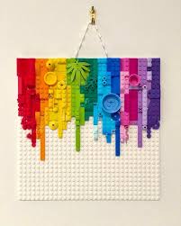 Lego Art On The Wall Lego Lego Design Lego Diy Crafts Lego Wall