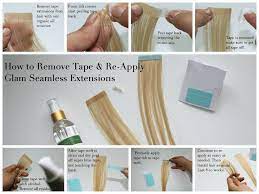 Tape hair extensions are quick and easy to remove without damaging your natural hair. Moresoohair Tape Ins Extensions Tape In Straight Human Hair Tape In Human Hair Off Black 1b Fading To Gray Silver Highlighted With 1b 1b Silver 1b In 2021 Tape In Hair Extensions Hair Tape