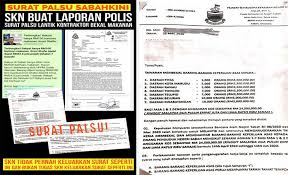 Berikut ini adalah contoh surat lamaran kerja di pt. Surat Tular Tentang Tawaran Rm47 5 Juta Palsu Pejabat Skn Lapor Polis Sabah Post