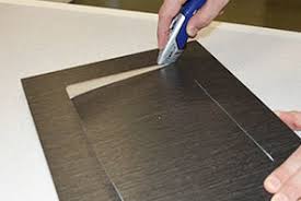A typical 10x10 kitchen will use 10 yards of material but this may vary depending on the amount and size of the cabinets, doors, and the application process. Peel And Stick Laminate Peel And Stick Cabinets