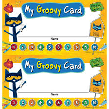 Pete The Cat My Groovy Punch Cards By Teacher Created Resources