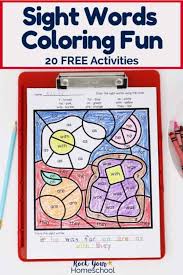 To, two, too, ate, eight. Sight Words Coloring Pages For Fantastic Reading Fun