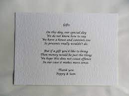 Wedding Gifts How To Ask For Money Instead Of Presents Wedding Gift Poem Wedding Money Wedding Gift Money