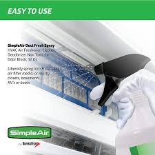 Especially in areas with air pollution issues, you will likely need to inspect and replace your filter more often. Buy Simpleair Sc 3200 Duct Fresh Spray Air Freshener Cleaner Deodorizer Professional Hvac Home Automotive Odor Remover 32 Oz Clear 32 Fl Oz Online In Taiwan B00yupcidi