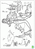 Welcome to the amazing universe collections of coloring pages games. Barbie In A Mermaid Tale Coloring Pages Coloring Barbie Dinokids Org