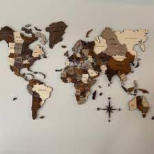 Wall Decor World Map Wall Art Push Pin Wood World Map 5th Anniversary Gift For Husband Birthday Gift For Boyfriend Wooden Map Enjoy The Wood World Map Wall Art Map Wall