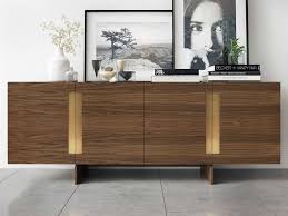 Modloft Brixton Walnut Buffet In 2020 Contemporary Sideboard Modern Buffet Table Modern Sideboard