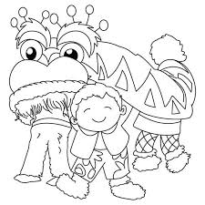 Open any of the printable files above by clicking the image or the link below the image. Chinese New Year Coloring Pages Copy Caden Free Printables