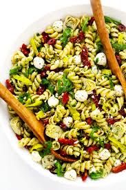Pasta salad's got a new look. Gimme Some Oven This Pesto Pasta Salad Recipe Is Loaded Facebook
