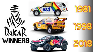 Dakar Rally Cars Winners 1979 2018 Automoviles