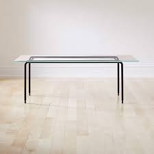 13.75'' h x 39.50'' l x 21.75'' w 59.4 lbs thickness: Cane Glass Coffee Table Cb2
