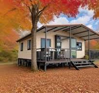 20ft 40ft Prefab Tiny Homes to Live in, Double Wing Expandable Movable Room  3 Bedrooms Building Home Office House, Foldable Tiny House for Adults