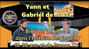 J'ai été déçu par ce nouveau jeu que j'ai trouvé simpliste et dans lequel damien thévenot m'a paru aussi à l'aise en animateur que s'il. Yann Et Gabriel Grands Vainqueurs De Un Mot Peut En Cacher Un Autre Mais Aussi De Jeux Tv Youtube