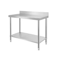 Executive table code mot 120a in sri lanka. Lars360 Stainless Steel Work Table Stainless Steel Table Silver Food Prep Table Commercial Work Table For Kitchen Bar Restaurant Silver 100 60 85cm With Backsplash Buy Online In Sri Lanka
