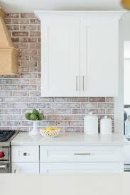 You can now purchase enough brick to cover the area. Red Brick Kitchen Backsplash Design Ideas