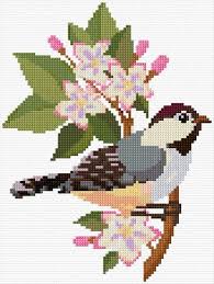 Bird Cross Stitch Pattern Book Bird 9 4236 Rose Cross Stitch Pattern Cross Stitch Bird Cross Stitch Rose