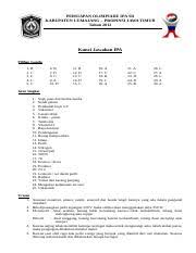 Ipa Osk Sd 2012 Kunci 01 Doc Persiapan Olimpiade Ipa Sd Kabupaten Lumajang Propinsi Jawa Timur Tahun 2012 Kunci Jawaban Ipa Pilihan Ganda 1 B 2 C 3 Course Hero