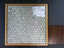 Gray Blue Green Color With Brown Edges 5 95 Sq Ft Tile Shop Moss Green Penny Round Shower Accent Tile Bathroom Remodel Master House Tweaking