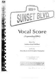 Boulevard es una novela romántica escrita por flor m. Sunset Boulevard Piano Vocal Score Pdf