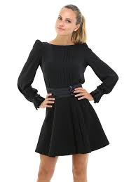 Abito due bottoni spacchi laterali, nei due colori eleganti blu e nero. Abito Nero Elisabetta Franchi Le Follie Shop Abiti Abito Nero Stile Di Moda