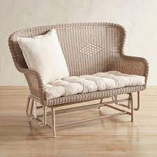 Coco Cove Driftwood Settee Glider Clearance Patio Furniture Patio Furniture Outdoor Glider