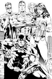 View and print full size. Pin By Robin Dagys On Coloring Pages Justice League Art Jim Lee Art Drawing Superheroes