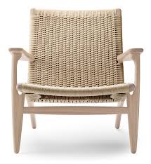 The armchair is covered with a new upholstery color. Ch25 Lounge Chair By Hans J Wegner Carl Hansen Son