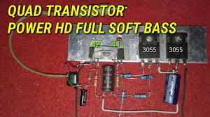 Kapasitas daya untuk amplifier ruangan tidak perlu terlalu besar, karena digunakan untuk menguatkan sinyal dalam suatu ruangan (rumah) saja. Power Amplifier 4 Transistor Ultra Soft Bass Tip 3055 Youtube