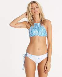 Santorini High Neck Bikini Top Billabong Us High Neck Bikinis Bikinis Bikini Tops