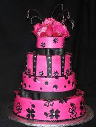 It S All About The Pink Pink Wedding Cakes That Is Pink Wedding Cake Pink Cake Black Wedding Cakes