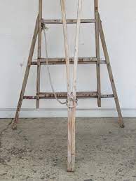 Hot sale adjustable telescopic wood attic ladder loft ladder. Antique American Folding A Frame Orchard Ladder At 1stdibs