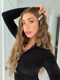Long shiny brown hair should capture a woman's vision while complementing her features. Honey Brown Clip In Hair Extensions Glam Seamless Glam Seamless Hair Extensions