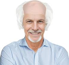 Amazon.com: Miss U Hair Old Man Wig White Bald Cap With Hair On Sides  Balding Wig Grandpa Halloween Cosplay Costume Wigs : Everything Else
